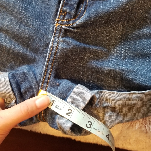 High Waisted Stretch Denim Shorts - Picture 6 of 8